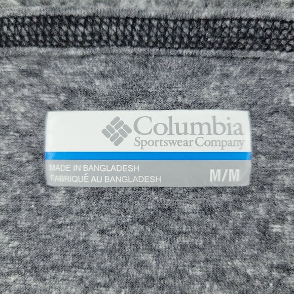 Columbia Shirt Women Medium Gray Outdoors V-Neck Long Sleeve Top Pullover Adult - Picture 11 of 12